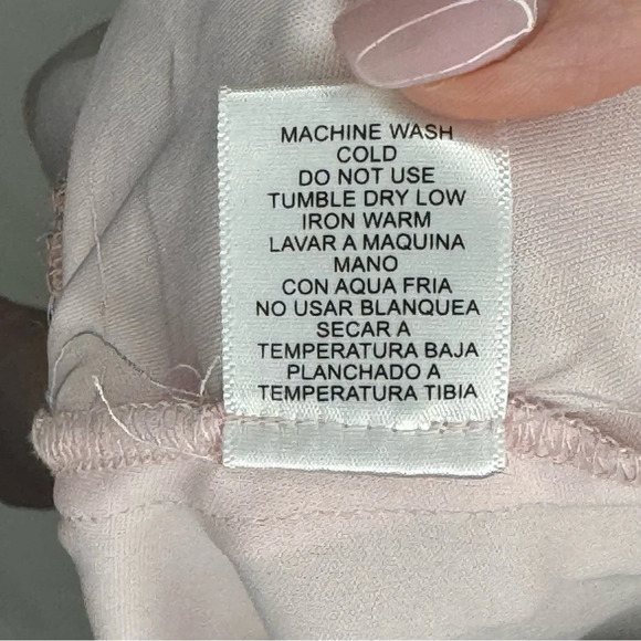 Love Tree Blush Pink Romper Size L long sleeve Paisley detail summer date night - Picture 12 of 16